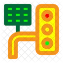 Solar Traffic Light Traffic Sign Icon