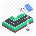Solar Lamppost Solar Panel Solar Energy Icon