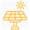 Solar Panel Color Outline Icon Icon