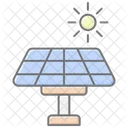Solar Panel Awesome Lineal Color Icon Icon