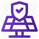 Solar Panel Protection Shield Icon