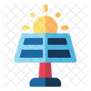 Solar Panel Energy Ecology Icon