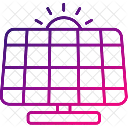 태양 전지 패널  아이콘