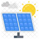 Solar Panel Photovoltaic Cells Renewable Energy Icon