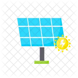 Solar panel energy  Icon