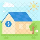 Solar Panel House  Icon