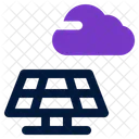 Solar Panel Cloud Network Icon