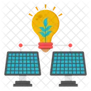 Solar Panel Solar Light Solar Bulb Icon