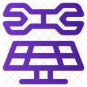 Solar Panel Maintenance Wrench Icon