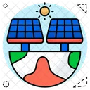 Solar Panel Photovoltaic Cell Solar Plate Icon