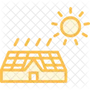 Solar Panel On Farm Solar Panel Icon