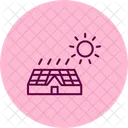 Solar Panel On Farm Solar Panel Icon