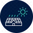 Solar Panel On Farm Solar Panel Icon