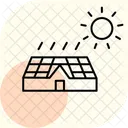 Solar Panel On Farm Solar Panel Icon