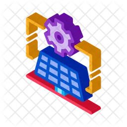 Solar Panel Setup  Icon