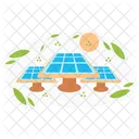 Solar Panels Earth Day Icon