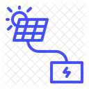 Solar Panels And Generators Icon Icon