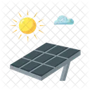 Renewable Solar Plate Sunlight Icon