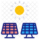 Solar Power Electricity Environment Icon