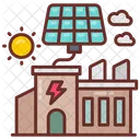 Solar powered factory  Icon