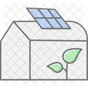 Solar Powered Greenhouse Solar Powered Icon