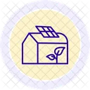Solar Powered Greenhouse Solar Powered Icon