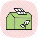 Solar Powered Greenhouse Icon