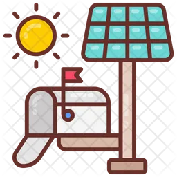 Solar powered mailbox  Icon