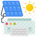 Solar powered printer  Icon