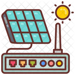 Solar powered router  Icon