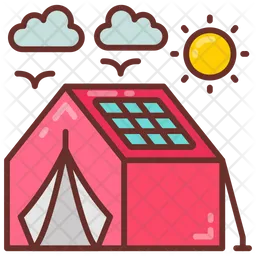 Solar powered tent  Icon