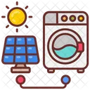 Solar powered washing machine  Icon