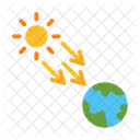 Solar Radiation Earth Sun Icon