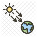 Earth Sun Wave Icon