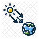 Earth Sun Wave Icon