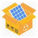 Wiederverwendung Von Solarmodulen Solarrecycling Solarpaket Symbol