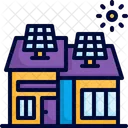 Solar Roof Ecological Energy Solar Panel Icon