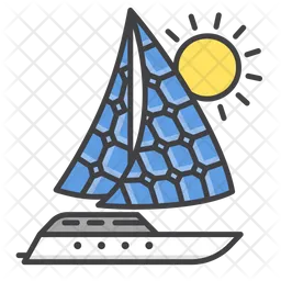 Solar sailboat  Icon