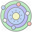 Solar System Lineal Color Icon Icon