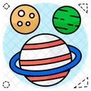 太陽系、惑星系、太陽中心系 アイコン