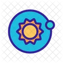 Space Sun Earth Icon