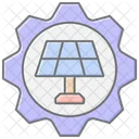 Solar Technology Lineal Color Icon Icon