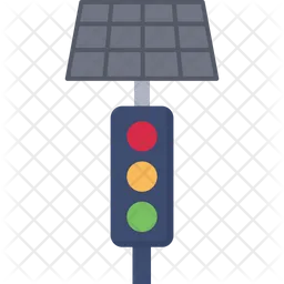 Solar Traffic Light  Icon