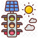 Solar traffic light  Icon