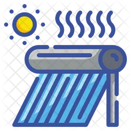 Solar Water Heating  Icon