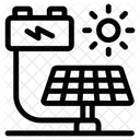 Solarmodul Solarenergie Solarspeicher Symbol