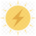 Solarenergie Solarstrom Donner Symbol