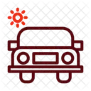 Solarenergieauto Elektroauto Symbol