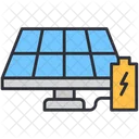 Solarenergie-Batterie-  Symbol