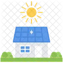 Haus Solar Batterie Symbol